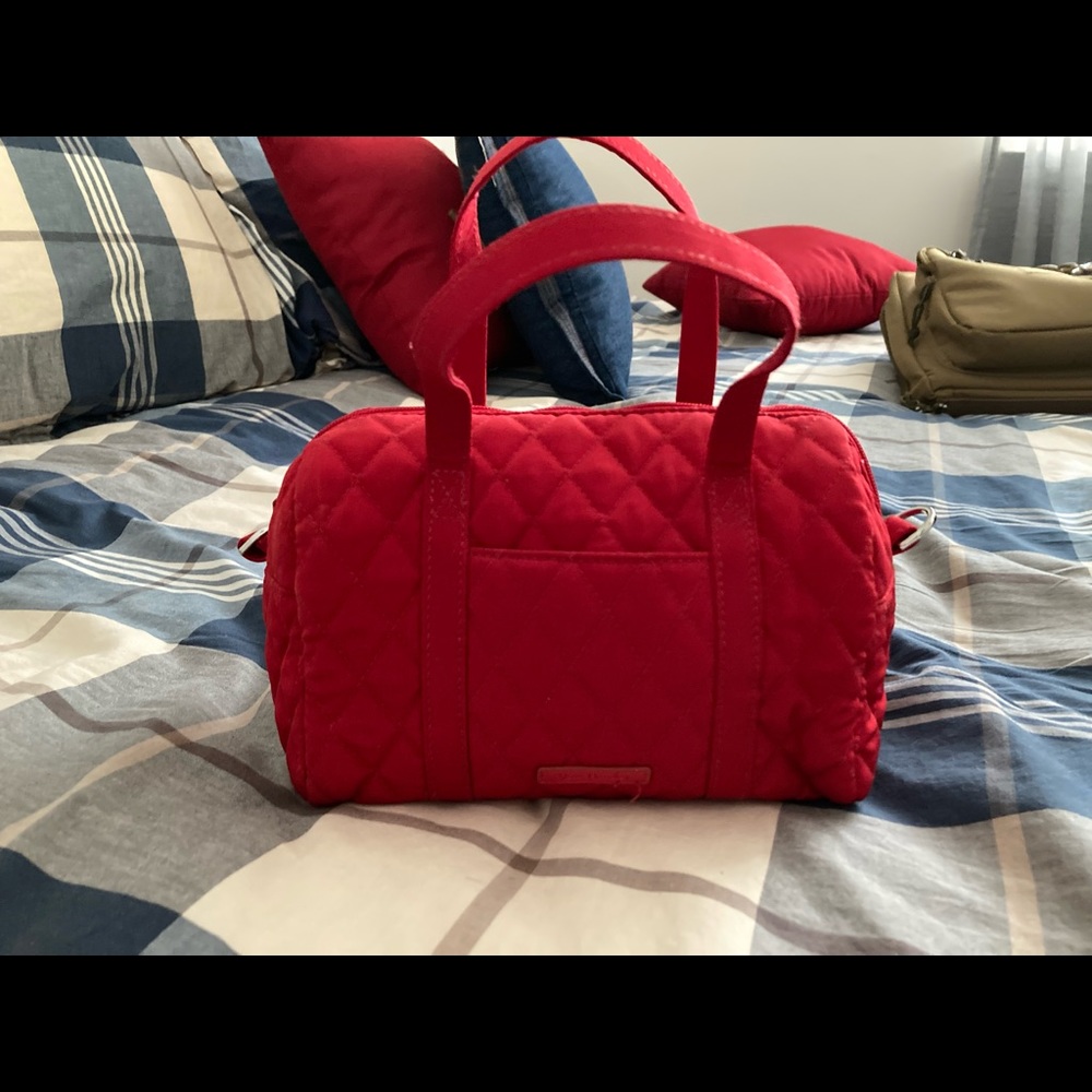 Darling Red Quilted Vera Bradley satchel!